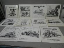 Lot of 11 Railroad Record Club Sounds of Locomotives LP Record Albums