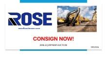 Consign Now!  Let us sell your equipment at your location.