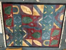 Hand Knotted Modernist Wool Rug
