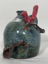 Folk Art Pottery Mike Craven Bird Jug