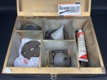 Wooden Box of Misc Reloading Supplies