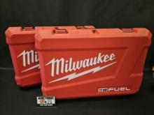 (2) Milwaukee M18 Fuel 2-Tool Combo Case