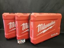 (3) Milwaukee M18 Fuel 2-Tool Combo Cases