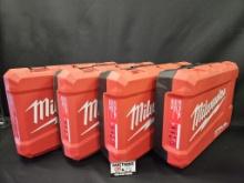 (4) Milwaukee M18 Fuel 2-Tool Combo Cases