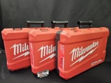 (3) Milwaukee M18 Fuel 2-Tool Combo Cases