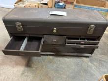 GRAY METAL TOOL CHEST - NO SHIPPING