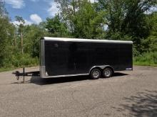 SureTrac 8.5' x 20' Enclosed Landscape Trailer. Heavy Duty. Landscape Package with Racks. Clean titl