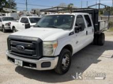 (Clearwater, FL) 2012 Ford F350 Crew-Cab Flatbed/Service Truck Runs & Moves