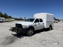 (Chester, VA) 2012 Dodge RAM 4500 4x4 Crew-Cab Enclosed High-Top Service Truck Runs & Moves) (Clutch