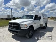 (Westlake, FL) 2013 RAM 3500 Enclosed Service Truck Runs & Moves)(Check Engine Light On, Body Damage
