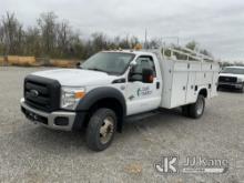 (Verona, KY) 2012 Ford F550 4x4 Service Truck Runs & Moves) (ABS Light On, Rust Damage) (Duke Unit