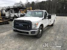 (Mount Airy, NC) 2015 Ford F350 Service Truck Runs & Moves) (Minor Body Damage