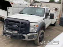 (Conway, AR) 2016 Ford F550 4x4 Extended-Cab Mechanics Service Truck Not Running, Condition Unknow,