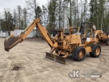 2001 Case 860 Rubber Tired Cable Plow Runs, Moves, and Operates) (Rear Plow Hydraulic Leak. Refer to