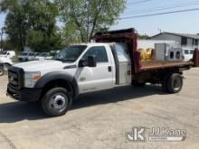 (South Beloit, IL) 2012 Ford F550 Flatbed Truck Runs & Moves