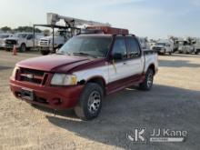 2004 Ford Explorer 4x4 Crew-Cab Pickup Truck Runs & Moves) (Rust, Brake Light, Brakes Are Weak, Odom