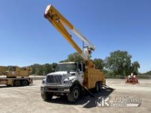 (Gary, IN) Lift-All LM70-2MS, Material Handling Bucket Truck rear mounted on 2006 International 7600