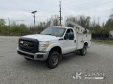 (Fort Wayne, IN) 2016 Ford F250 4x4 Service Truck Runs, Moves & Crane Operates