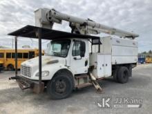(Rome, NY) Altec LRV55, Over-Center Bucket Truck mounted behind cab on 2011 Freightliner M2106 Chipp
