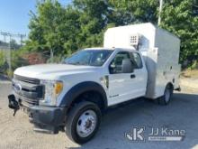 (Plymouth Meeting, PA) 2017 Ford F550 4x4 Extended-Cab Enclosed Service Truck Danella Unit) (Runs &