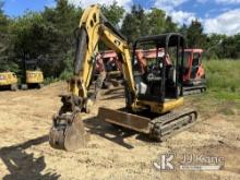(Hagerstown, MD) 2015 Cat 302.7DCR Mini Hydraulic Excavator Runs, Movers & Operates, Rust Damage