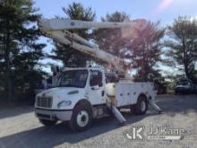 Altec AM55, Over-Center Material Handling Bucket Truck rear mounted on 2018 Freightliner M2 Utility 