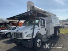 (Ashland, OH) Altec LR756, Over-Center Bucket Truck mounted behind cab on 2018 Freightliner M2106 Ch