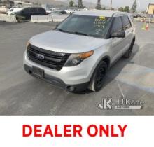 2014 Ford Explorer AWD Police Interceptor Sport Utility Vehicle Runs & Moves, Drive Cycle Not Cleari