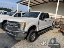 2017 Ford F250 4x4 Crew-Cab Pickup Truck Runs & Moves) ( Check Engine Light On, Traction Control Lig