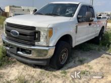2017 Ford F250 4x4 Extended-Cab Pickup Truck Bad Engine, Will Not Stay Running, Check Engine Light O