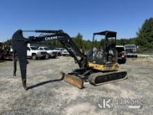 (Roxboro, NC) 2017 John Deere 50G Mini Hydraulic Excavator Runs, Moves & Operates) (No Bucket