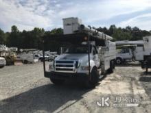 (Mount Airy, NC) Altec LR760E70, Over-Center Elevator Bucket Truck mounted behind cab on 2012 Ford F