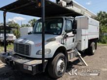 (Tampa, FL) Altec LRV58, Over-Center Bucket Truck mounted behind cab on 2012 Freightliner M2 106 4x4