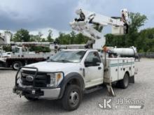 Altec TA41M, Articulating & Telescopic Material Handling Bucket Truck mounted behind cab on 2017 For