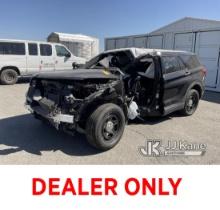 2021 Ford Explorer AWD Police Interceptor 4-Door Sport Utility Vehicle Not Running, Wrecked