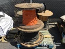 1 Pallet Of Various Cable Spools (Used) NOTE: This unit is being sold AS IS/WHERE IS via Timed Aucti