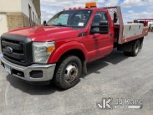 (Maple Lake, MN) 2015 Ford F350 Flatbed/Service Truck Runs and Moves