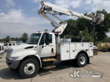 (South Beloit, IL) Altec TA40, Articulating & Telescopic Bucket Truck mounted behind cab on 2011 Int