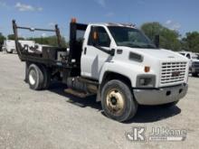 (Hawk Point, MO) 2005 GMC C8500 Flatbed Reel Truck Runs, moves, operates. (Rough idle and runs rough