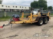 1995 Sauber 1532 T/A 3-Position Reel/Material Trailer Sauber 1010, Hydraulic Power Source, Starts, O
