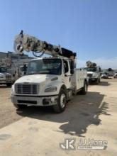 Altec DM47B-TR, Digger Derrick rear mounted on 2017 Freightliner M2 106 Utility Truck Jump to Start,