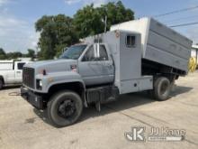 (South Beloit, IL) 2002 GMC C6500 Dump Chipper Truck Runs, Moves, Dump Operates