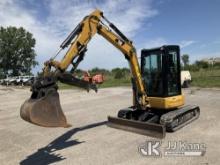 (Kansas City, MO) 2017 Cat 304E2 Mini Excavator Runs & Operates