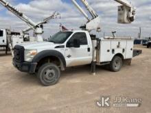 (Andrews, TX) Altec AT37G, Articulating & Telescopic Bucket Truck mounted behind cab on 2012 Ford F5