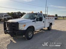 (Waxahachie, TX) 2012 Ford F350 4x4 Service Truck Runs & Moves, Check Engine Light On