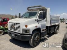 2009 Chevrolet C7C042 Dump Truck Non-Operational. Engine Runs, Shuts Down Without Battery Jumper, Ch