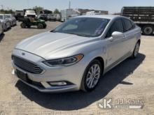 2017 Ford Fusion Energi 4-Door Sedan Runs, Moves, Front Driver Side Tire Is Worn Down