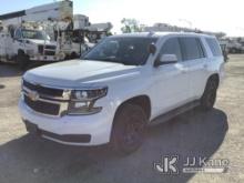 2016 Chevrolet Tahoe Police Package 4-Door Sport Utility Vehicle Runs & Moves, Body & Rust Damage (F