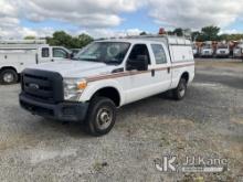 2015 Ford F250 4x4 Crew-Cab Pickup Truck Needs A New Engine, Runs Rough & Moves, Body & Rust Damage,