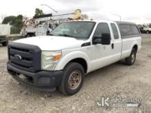 2012 Ford F250 Extended-Cab Pickup Truck Runs & Moves, Check Engine Light On, Cracked Windshield, Bo